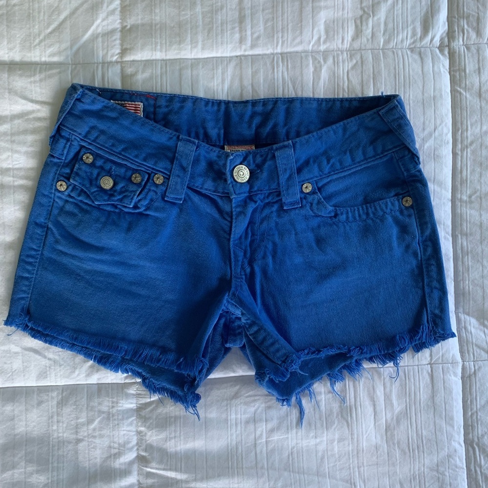 True Religion Blue Shorts